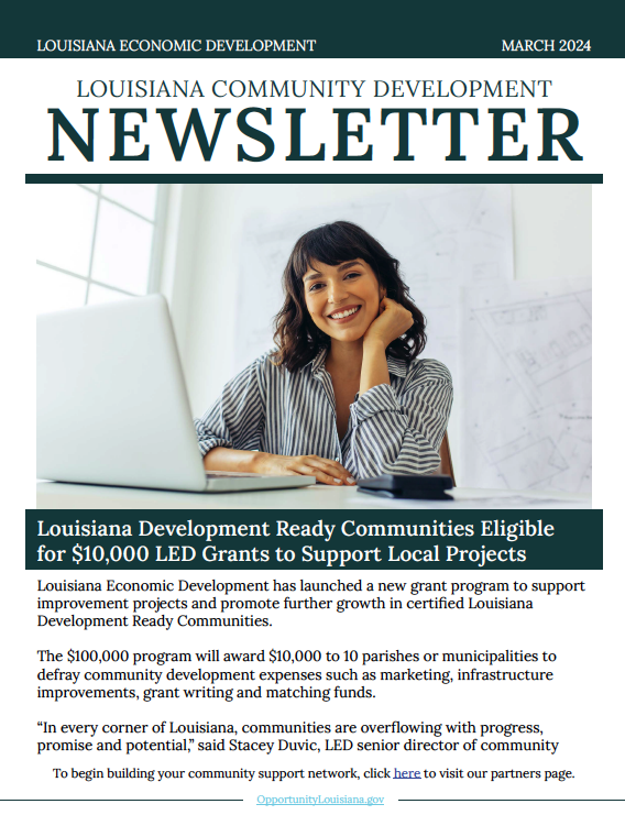 Louisiana Community Development Newsletter March 2024